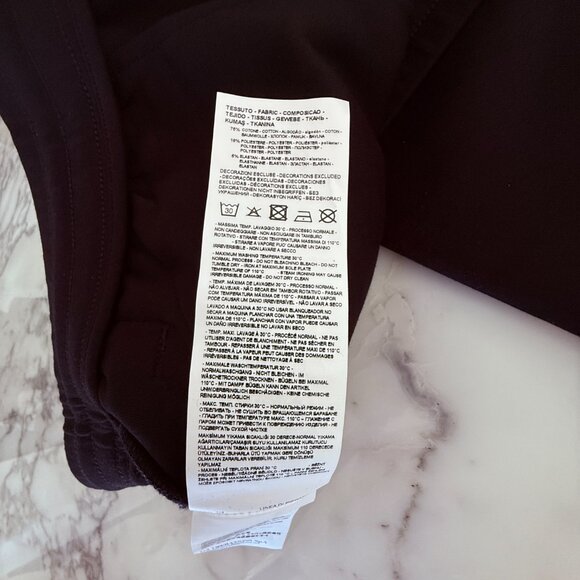 Emporio Armani Mens Black Cotton Blend Sweatpants trousers, with logo patch - Picture 6 of 7